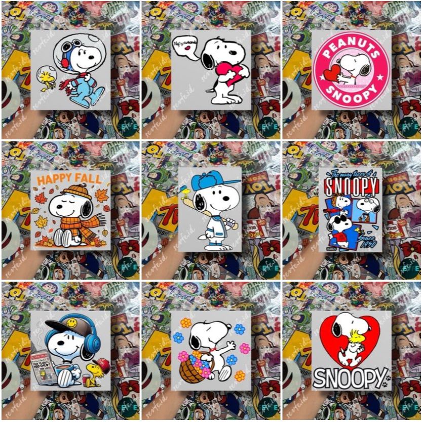 

Stiker DTF Sablon Setrika Sablon Stiker SNOOPY
