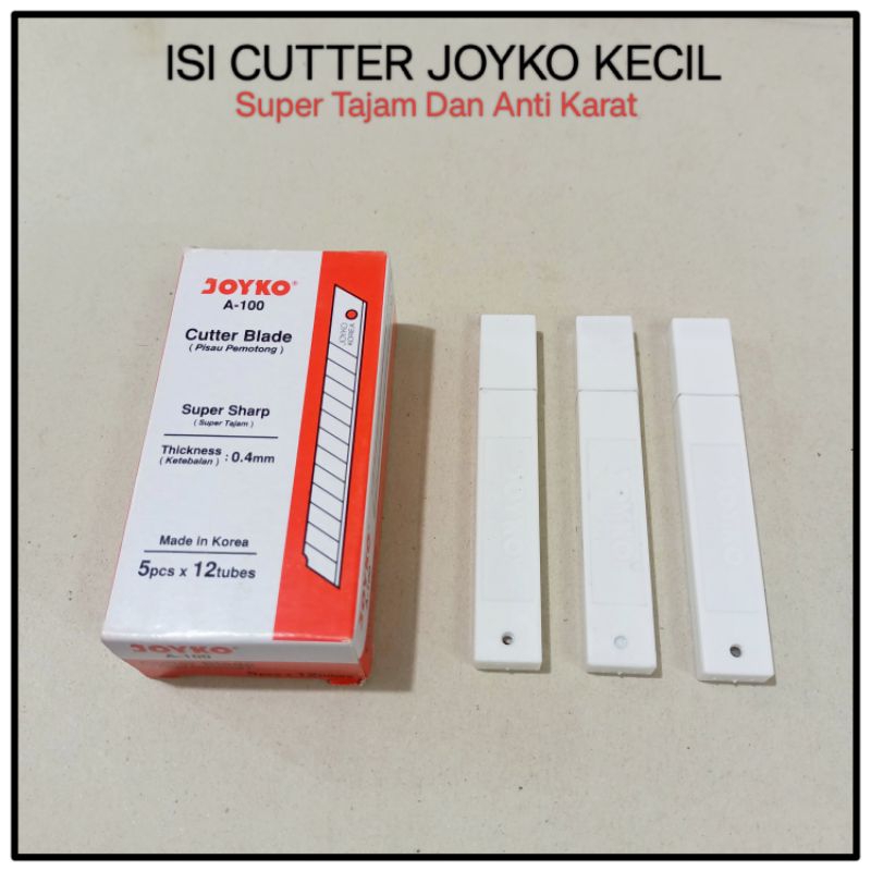 

1 Tubes Isi Cutter Joyko Kecil Isi 5 Pcs