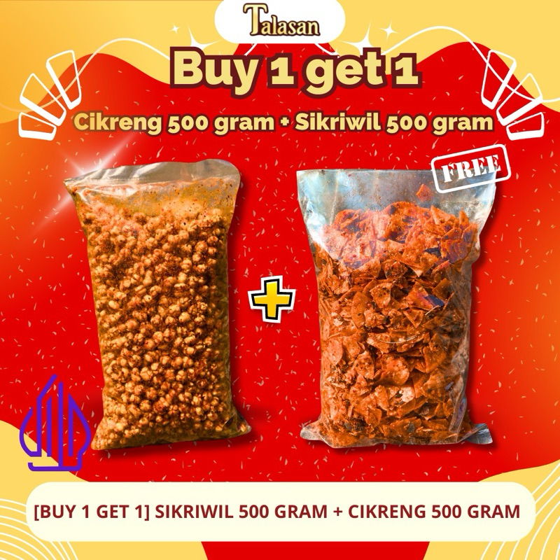 

{BUY 1 GET 1} SIKRIWIL 500 GRAM + CIKRENG 500 GRAM PEDAS DAUN JERUK