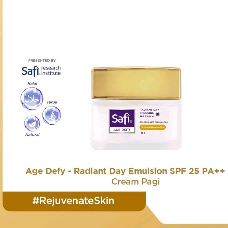Safi Age Defy Day Emulsion SPF 25PA++ - Cream Siang