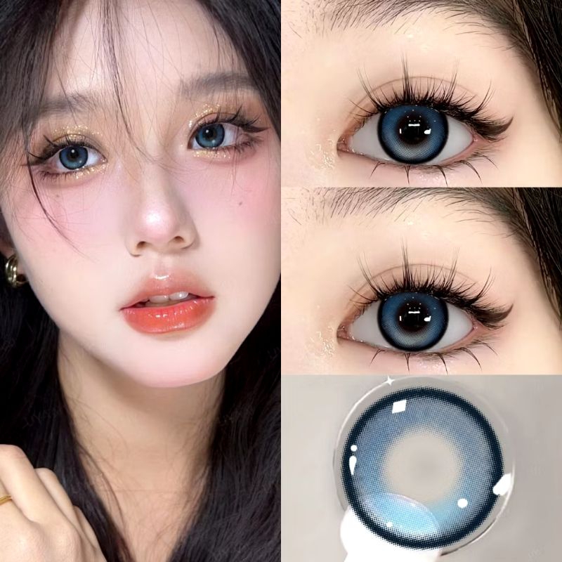 FELIZ - SOFTLENS MOCHA COLOR LENSA KONTAK Softlens Hitam Diameter 14.2mm