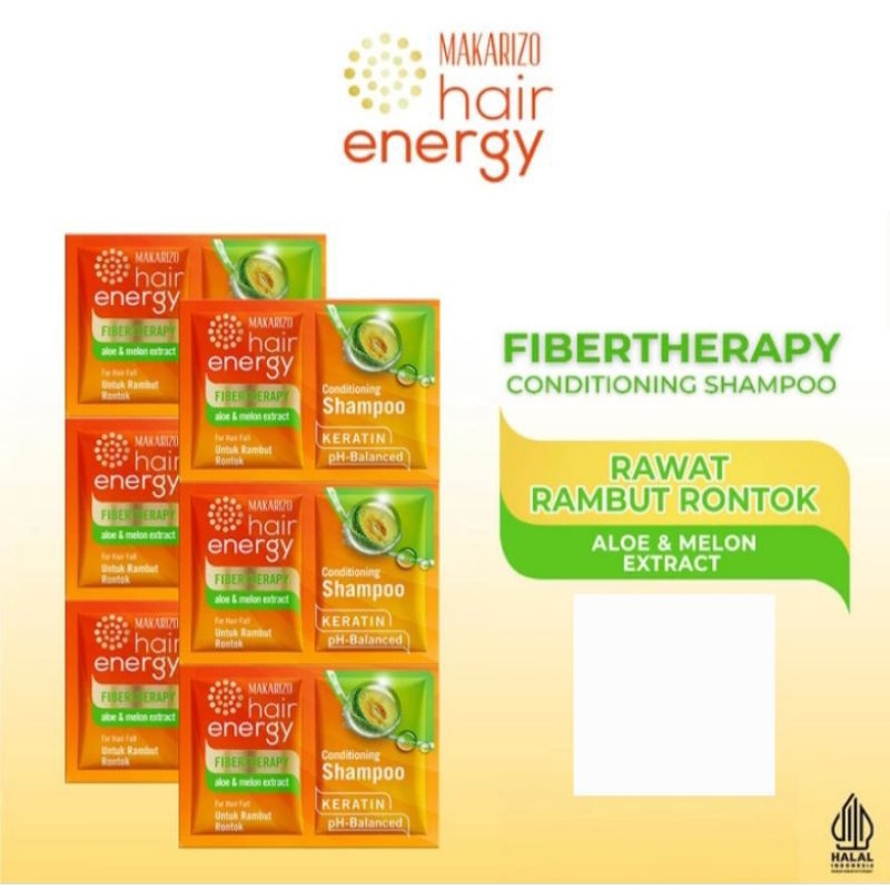 (9 ml × 1) Makarizo Hair Energy Fibertheraphy Conditioning Shampoo Aloe & Melon Extract / Shampo / K