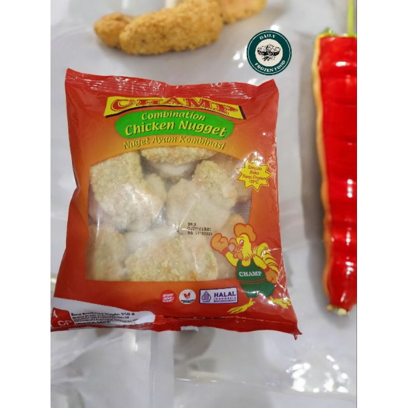 

Champ Chicken Nugget 250gr,500gr & 1kg /Champ Nugget /Champ Chicken Nugget /Naget /Champ