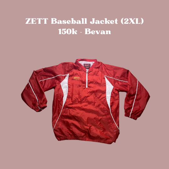 ZETT Baseball Jacket Size 2XL - Bevan