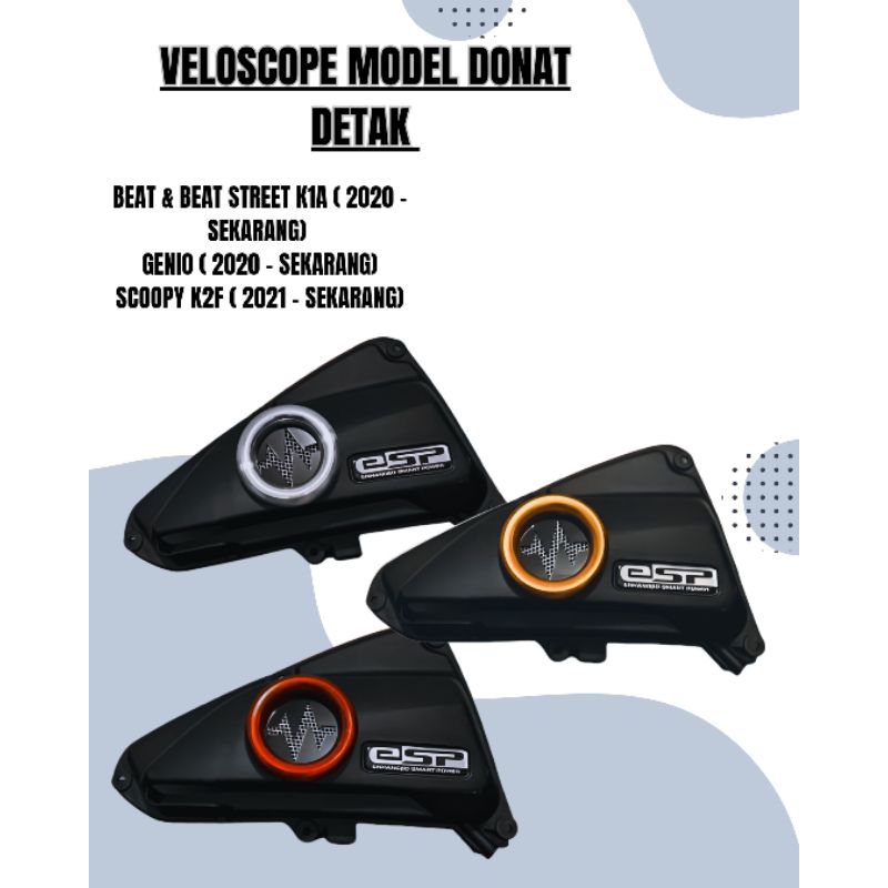VELOSCOPE ORIGINAL HONDA GENIO BEAT FI 2020 & SCOOPY FI 2023 VELOSCOPE FILTER UDARA VARIASI MODEL DO