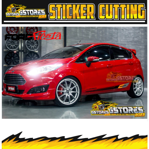 Zeruna21 Sticker List Body Samping Ford Fiesta Sticker Mobil Ford Fiesta