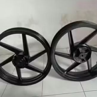 Velg pelek racing depan belakang motor Yamaha scorpio tapak lebar ring 17+ repaint/bisa request warn