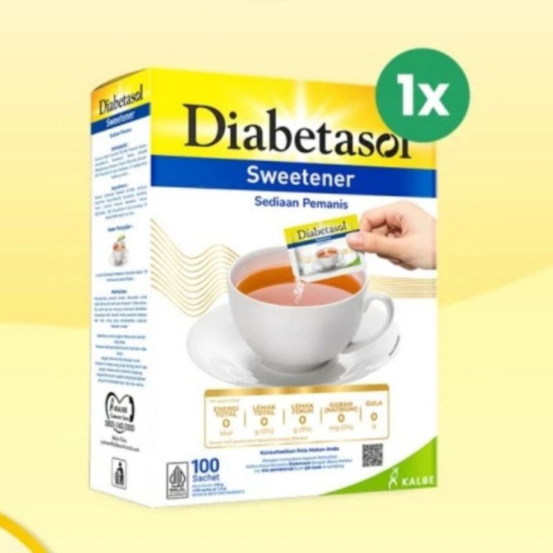 

Diabetasol Sweetener Gula Diabetes 100 sachet