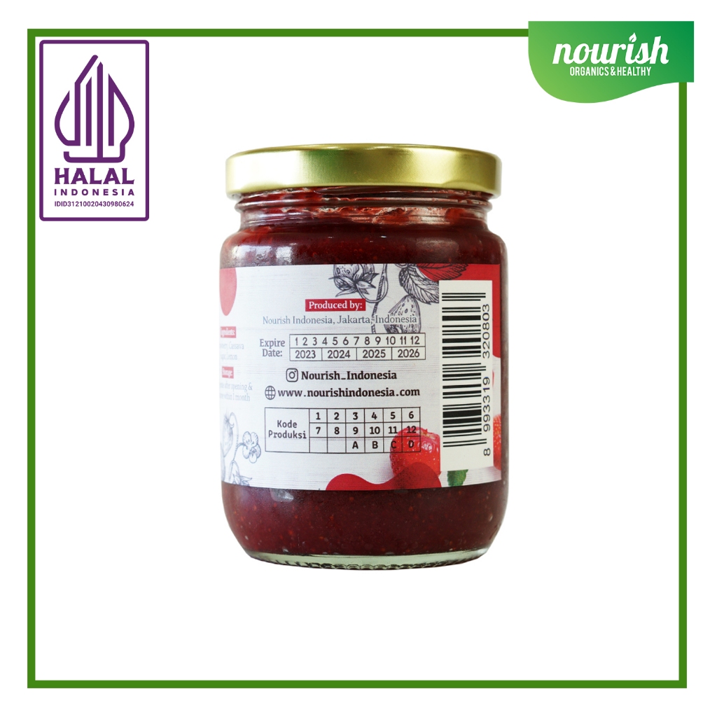 

Ay00! STRAWBERRY JAM VEGAN (SELAI STRAWBERRY) RENDAH KALORI, TANPA GULA PASIR 225gr