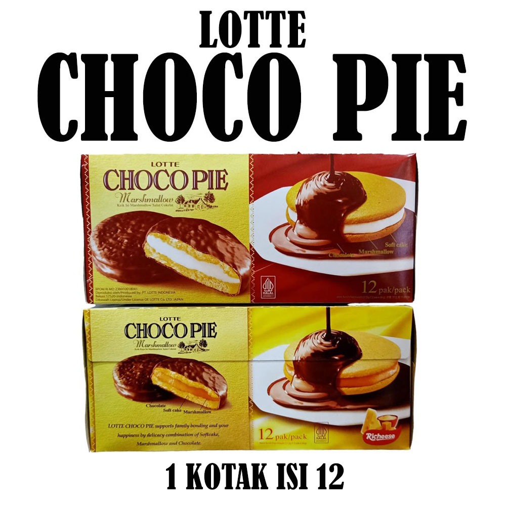 

LOTTE CHOCOPIE MARSHMALLOW KOTAK ISI 12