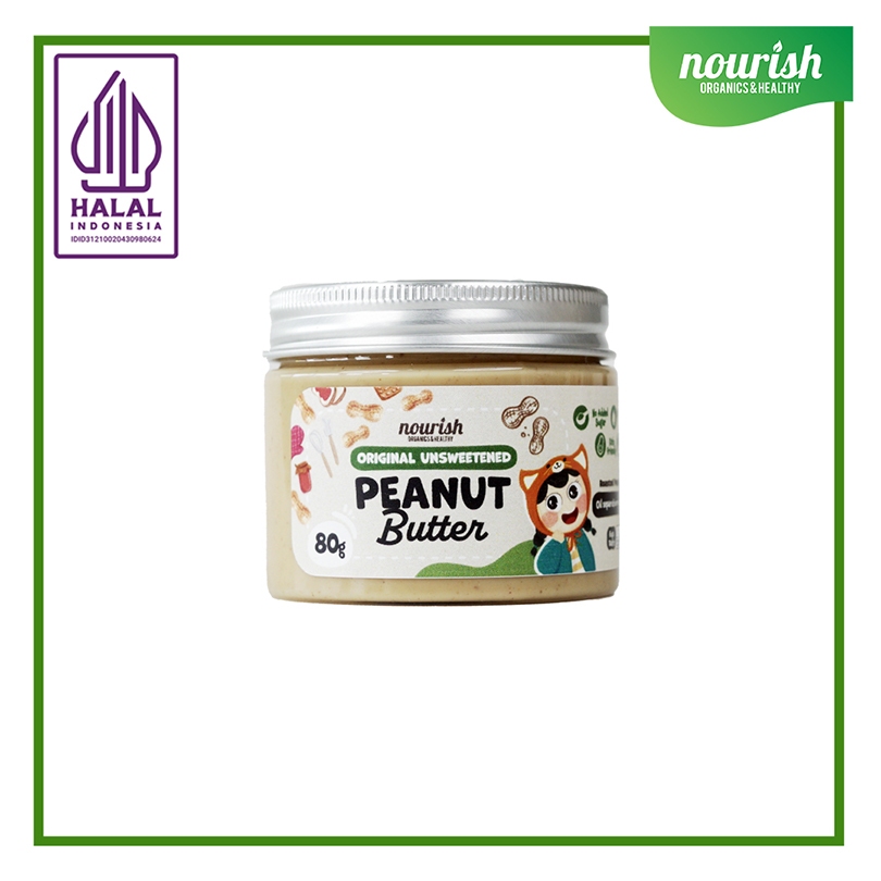 

Nourish Original Unsweetened Peanut Butter - 80 Gr