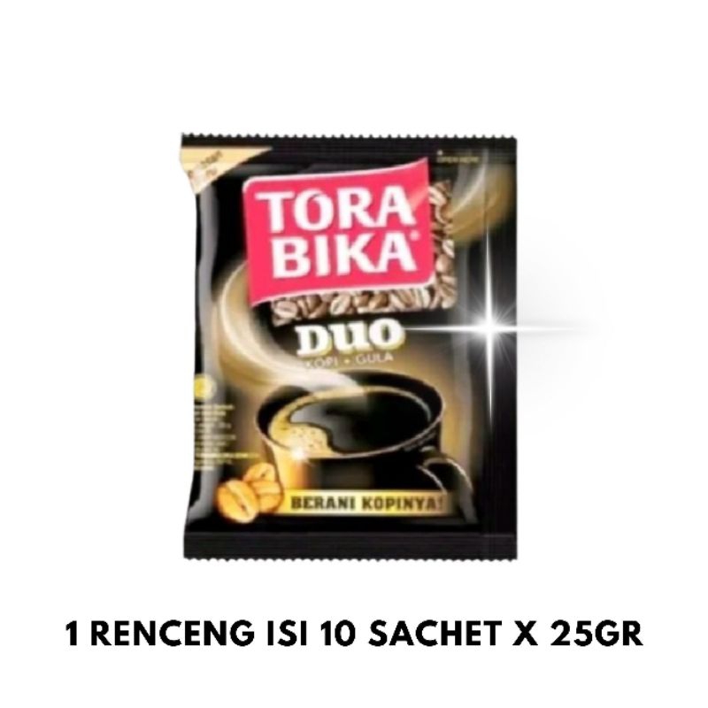 

Kopi Torabika Duo Kopi + Gula 1 Renceng Isi 10 Sachet x 25gr