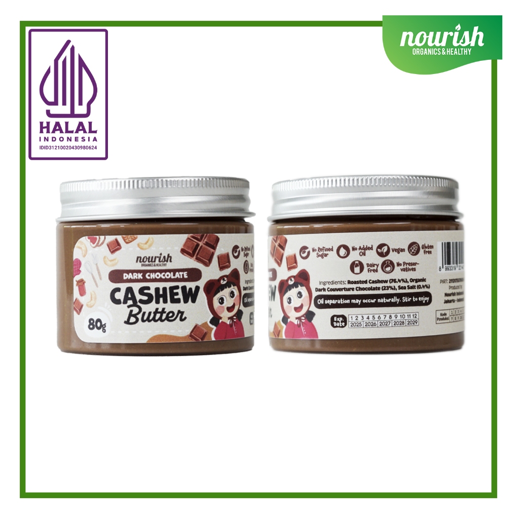

Nourish Dark Chocolate Cashew Butter - 80 gr