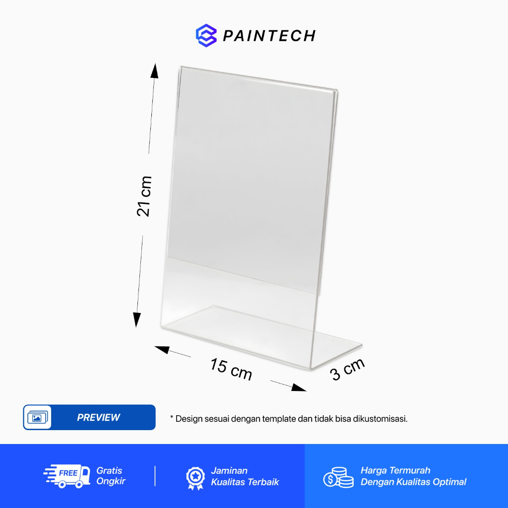 

Tempat Brosur Akrilik L Acrylic A5 2mm Potrait Display QRIS & Informasi Menu SF6