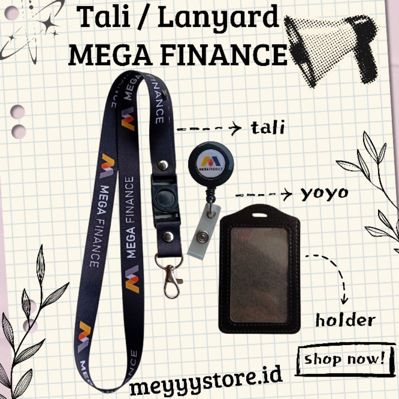

Tali Gantungan ID CARD / Lanyard MEGA FINANCE [STOCK MELIMPAH] Termurahhh Harga Grosir! READYYY