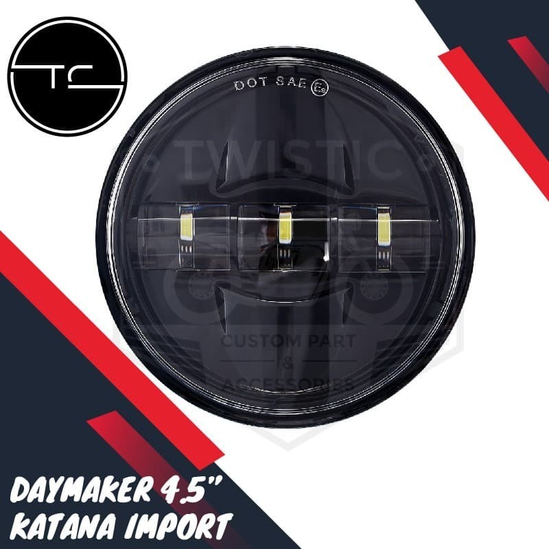 Headlamp Lampu Depan 4.5 inch Katana Lampu LED Projector Motor Harley C70 Vespa