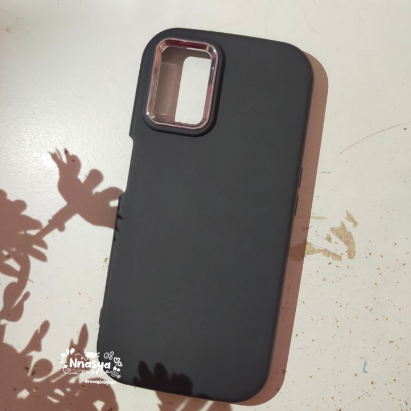 Case HP Oppo A92 / A52 casing phone Murah Polos berwarna hitam