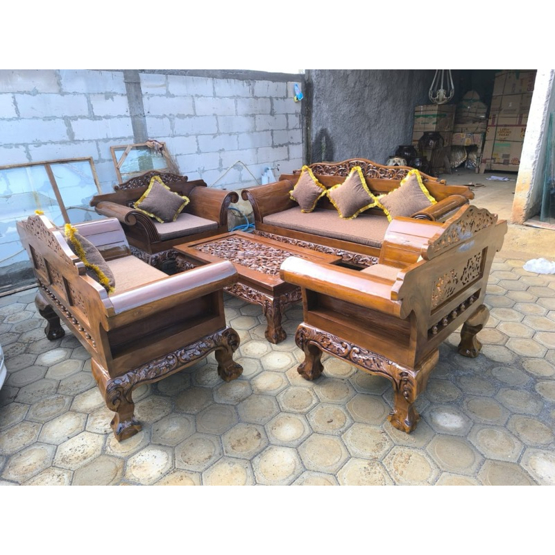 kursi tamu jati kursi tamu ukir kayu jati kursi tamu madura kaki macan jati kursi tamu ukiran jati