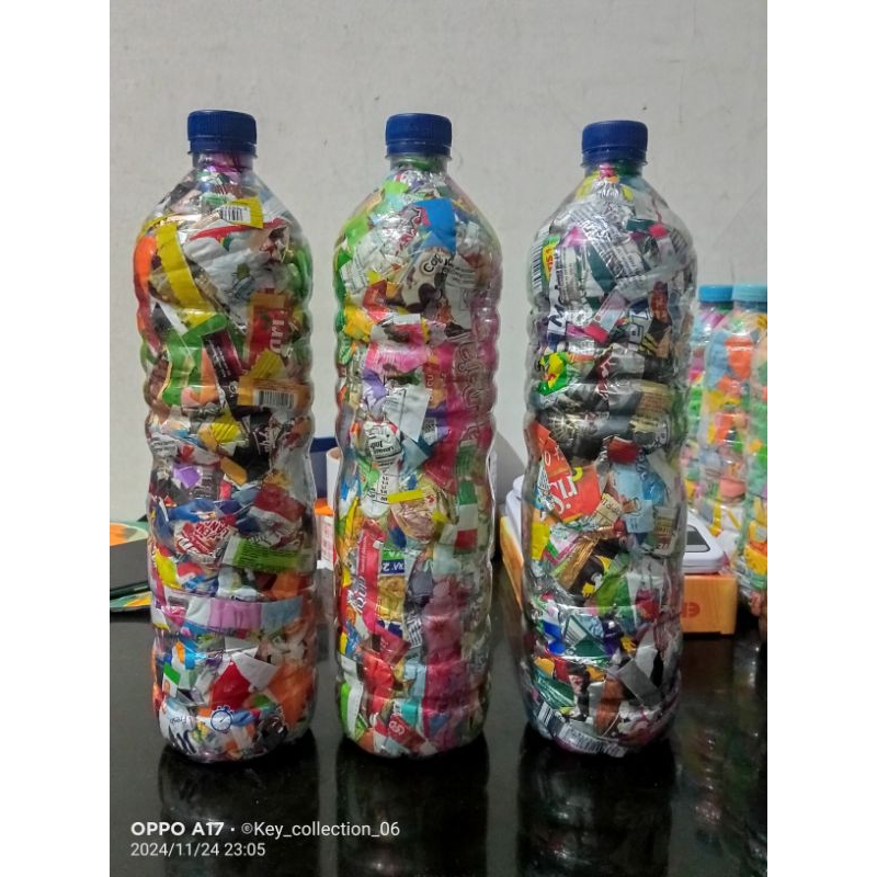 Ecobrick botol aqua 1500ml