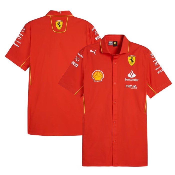 Baju Kemeja F1 Scuderia Ferrari 2024 Team Shirt