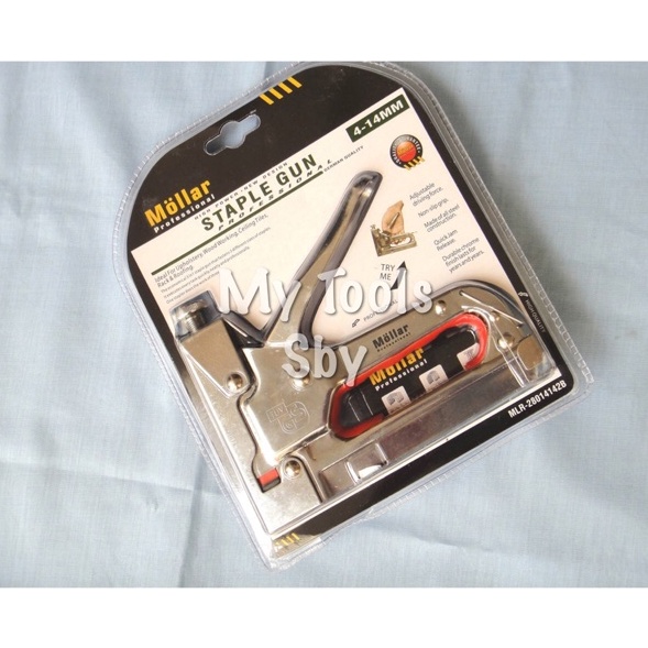 

Langsung Miliki Staples Gun Hekter Tembak Alat Tembak Staples Mollar 3 in 1 Serbaguna 414 mm