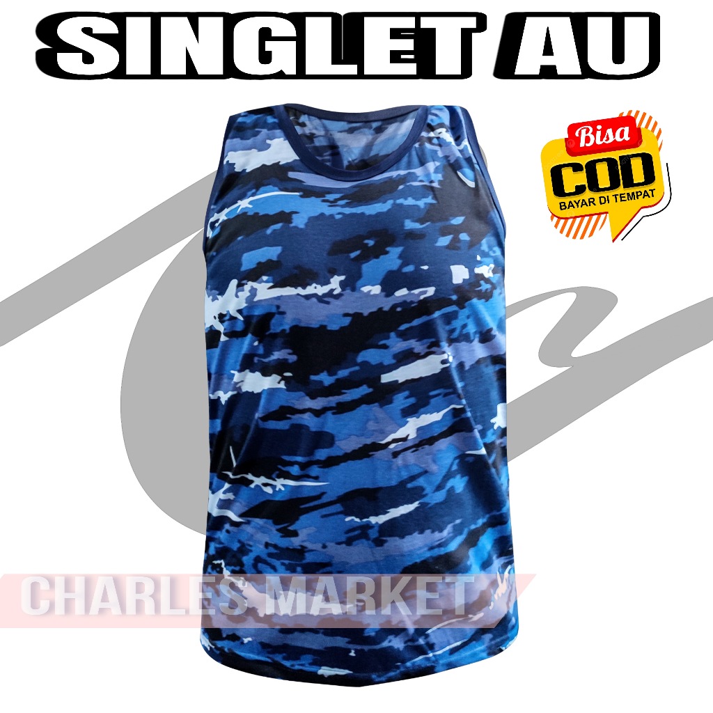 SETELAN SINGLET TNI AU - SETELAN CELANA DAN SINGLET TNI AU LORENG  - SETELAN SINGLET LORENG TNI AU