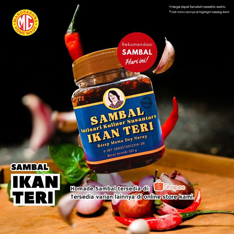 

SAMBAL IKAN TERI RESEP MAMA DEY NARAY