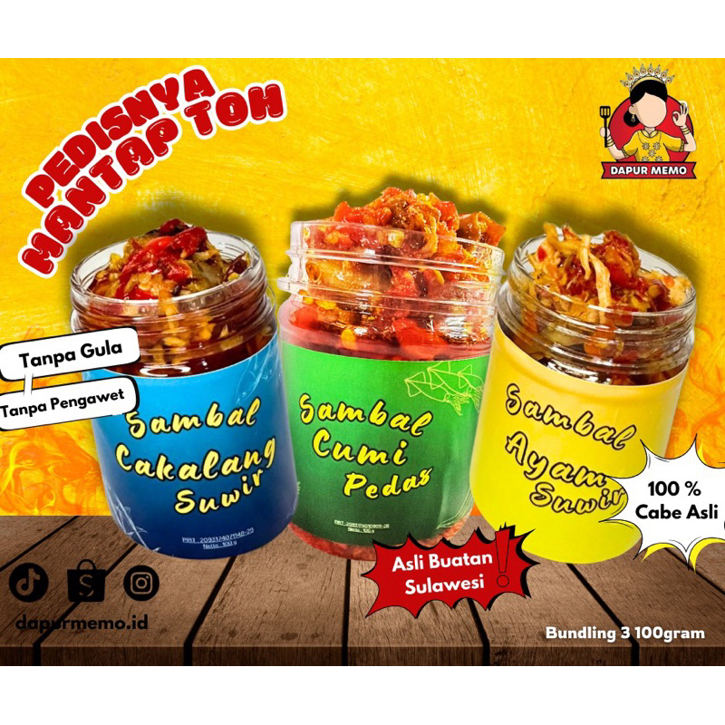 

BUNDLING 3 100g (Cumi, cakalang, ayam )