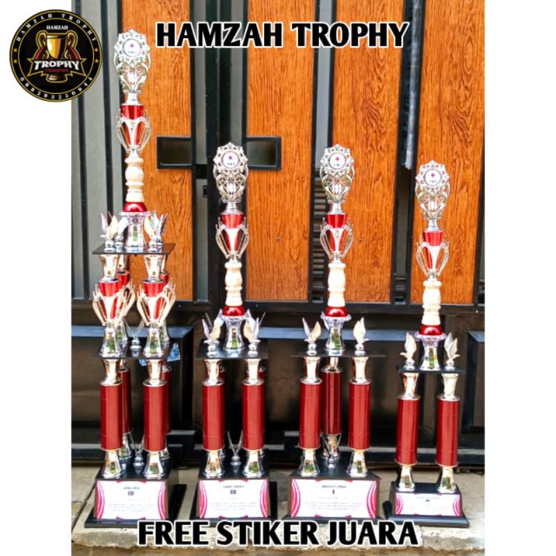 TROPHY PIALA 1 set kaki 8,4,3,2 ( 140cm,110cm,110cm,105cm )