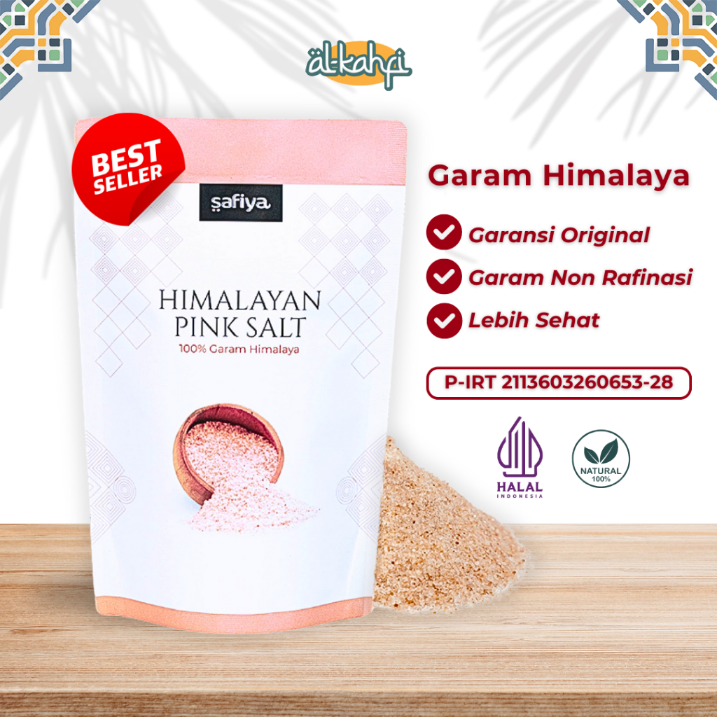 

Garam Himalaya 500 Gr Safiya | Asli Himalayan Pink Salt Original Penyedap Rasa