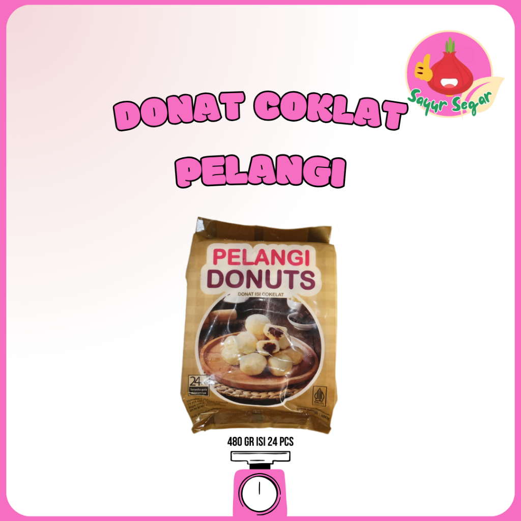 

Sayur Segar - Pelangi Donat Coklat Isi 24 pcs / Chocolate Donuts