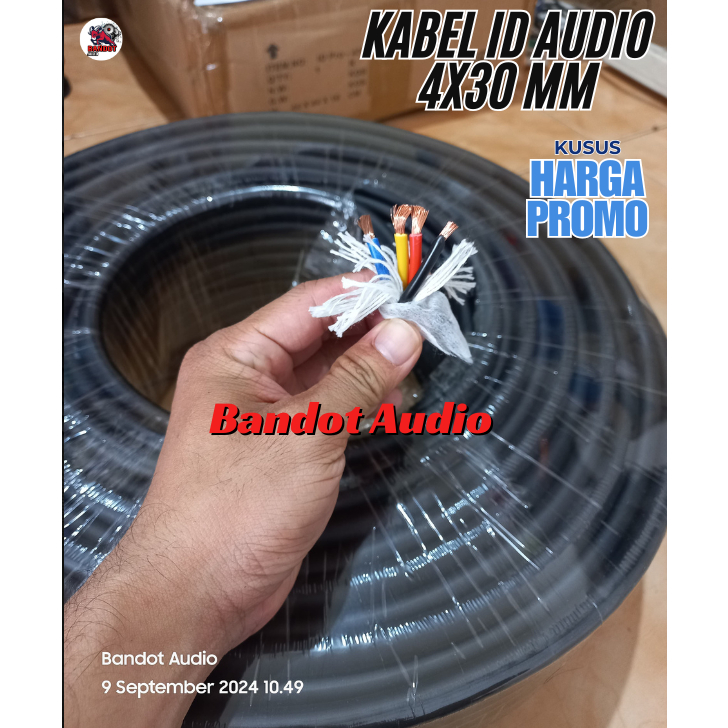 Harga promo kabel Speaker ID AUDIO 430S isi 4x3 mm Kabel Potongan Ganjil