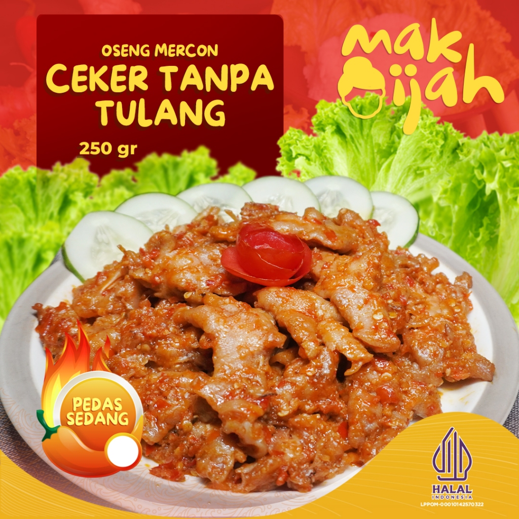 

OSENG MERCON PEDAS CEKER TANPA TULANG SIAP MAKAN