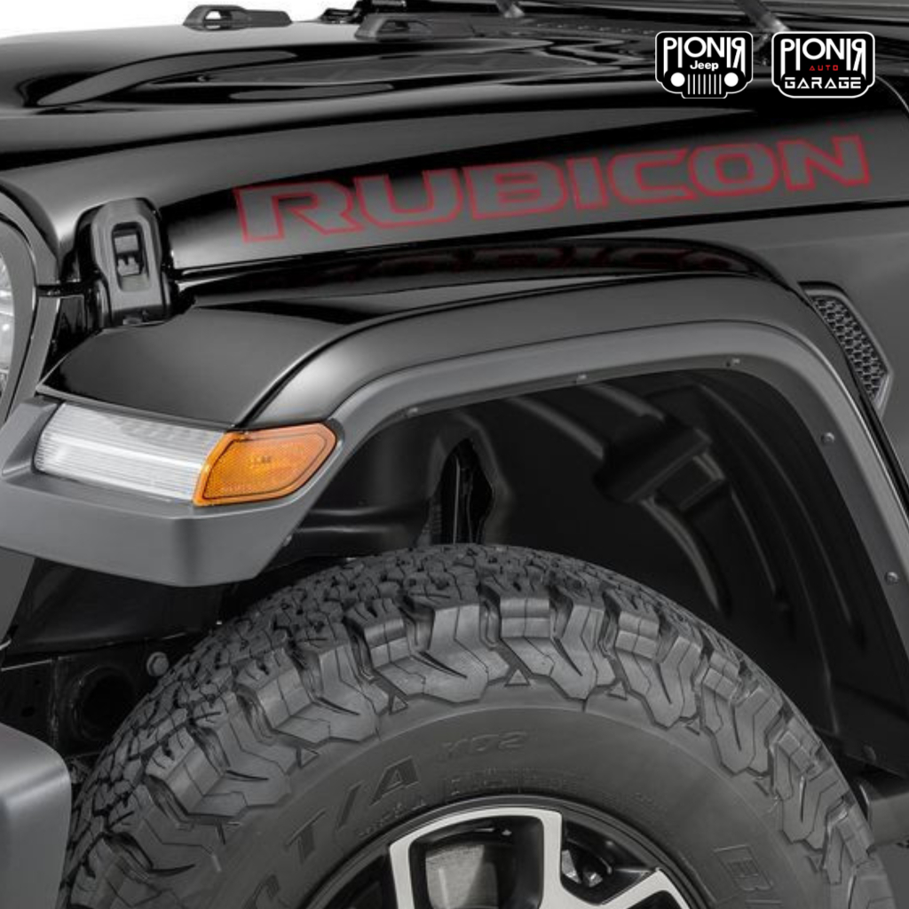 Mopar Rubicon Hood Decal Stiker Kap Mesin Rubicon Merah Mopar Aksesoris Jeep