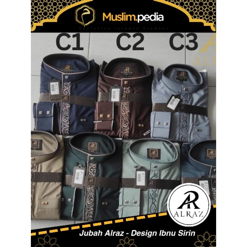 Alraz Gamis Jubah alraz ibnu sirin bordir