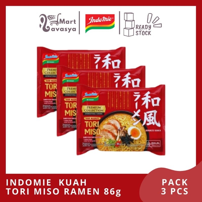

INDOMIE KUAH TORI MISO RAMEN 86g - 1 PACK ( 3 PCS ) - KOTA BANDUNG - LAVASYA MART