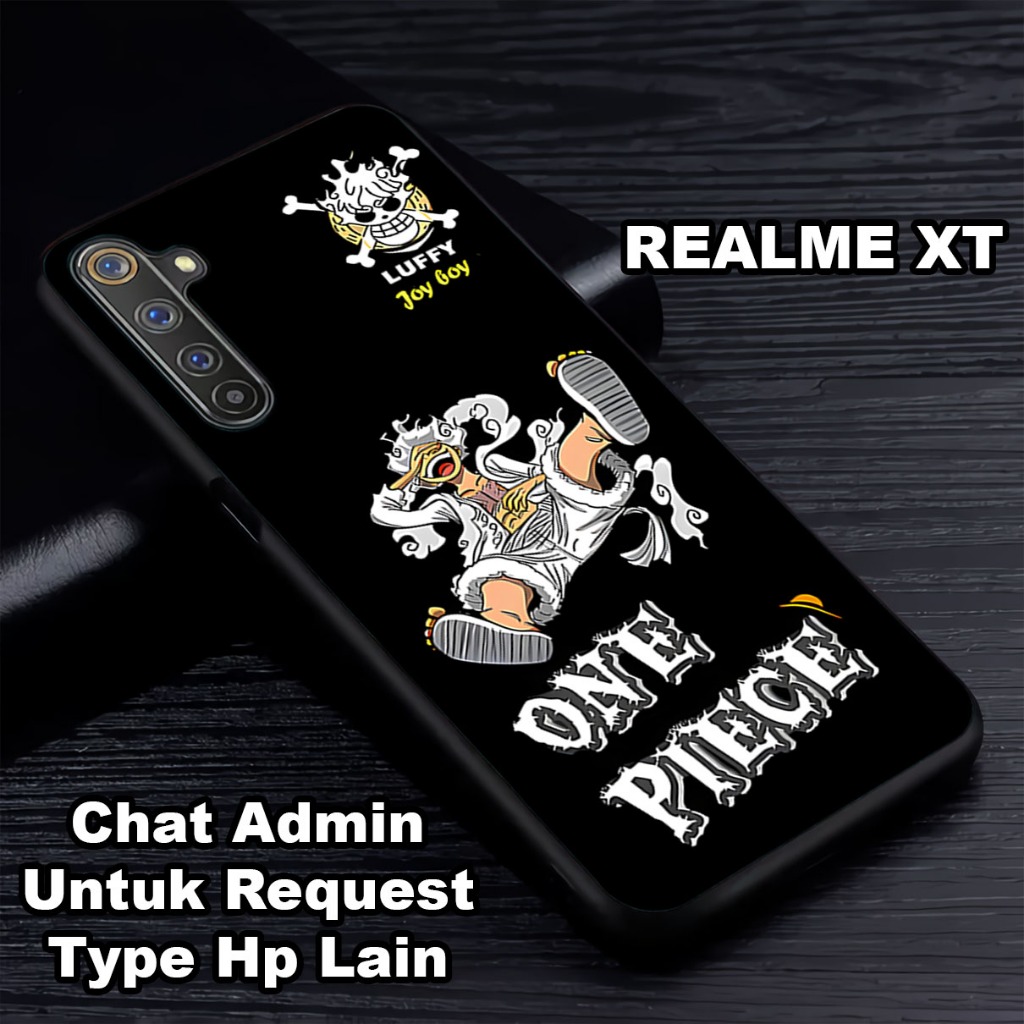 (COD 86) Softcase glossy kilau untuk type Hp REALME XT motif Anime One Piece / case realme xt bisa j