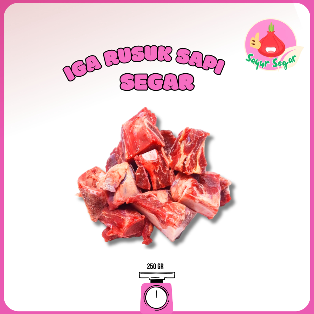 

Sayur Segar - Iga Rusuk Sapi Segar 250 gr / Ribs