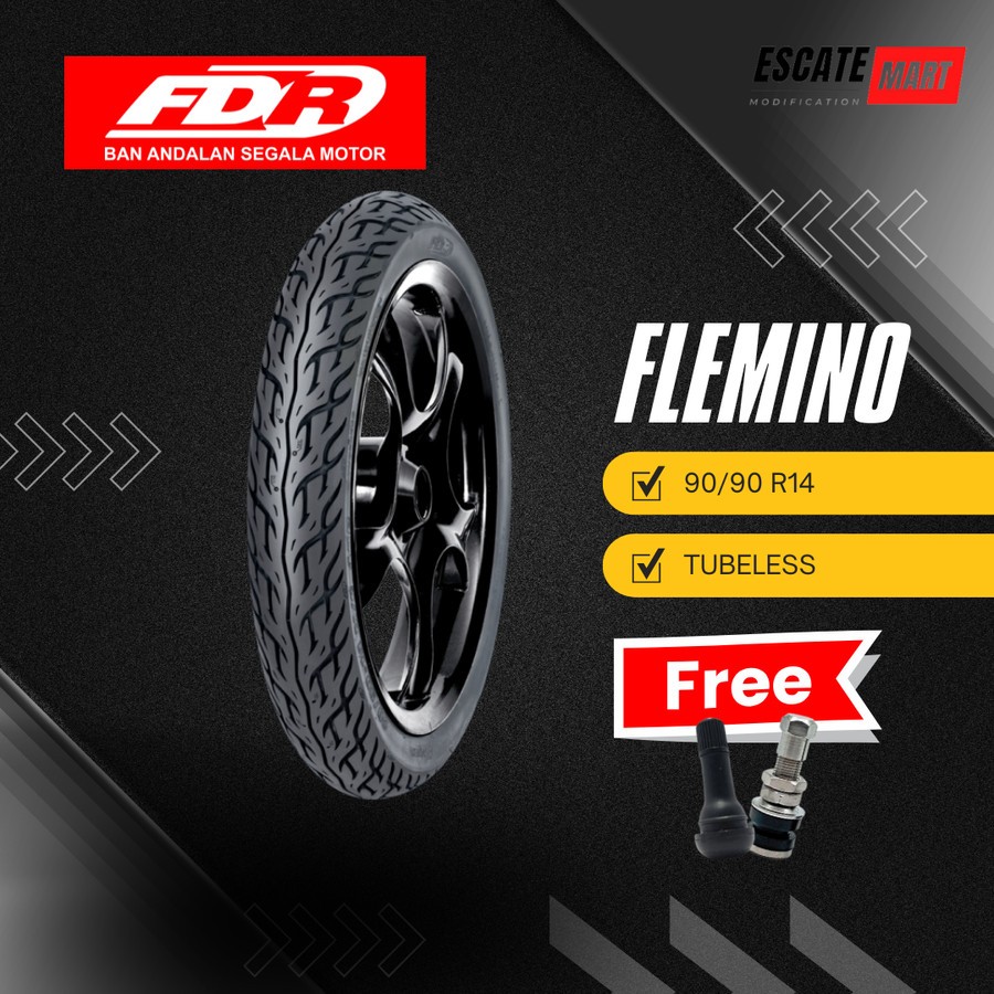 FDR Flemino 90/90-14 Tubeless - Ban Motor FDR Flemino 90/90 Ring 14 Tubeless
