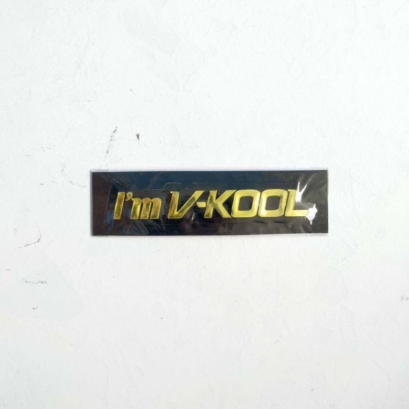 STIKER EMBLEM | IM V- KOOL | ORIGINAL