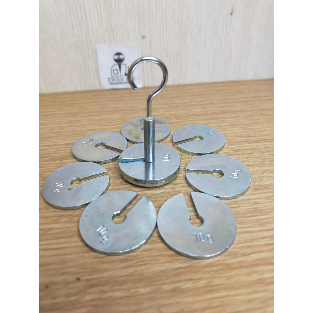 Beban bercelah 100 gram chrome