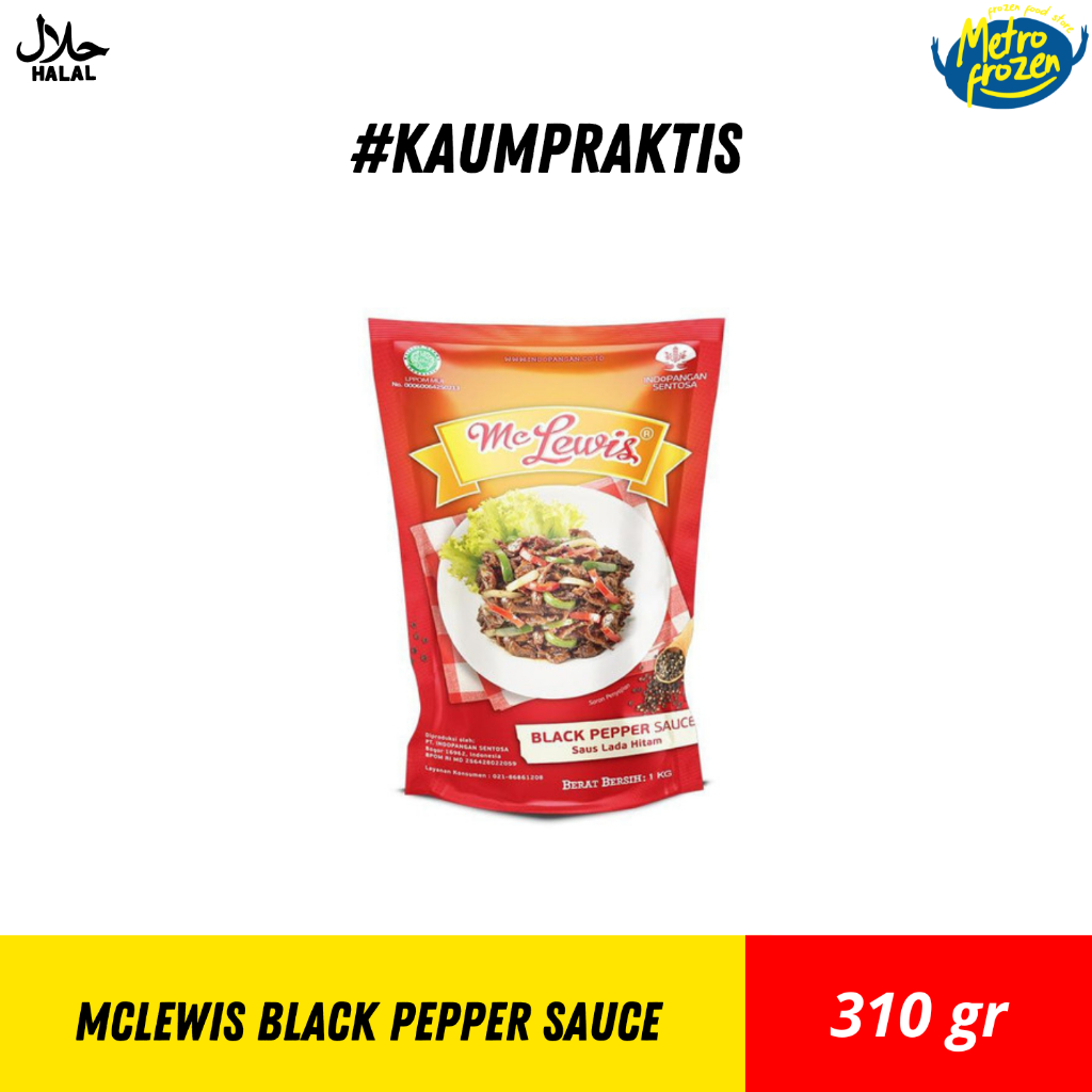 

McLewis Black Papper Sauce 310gr