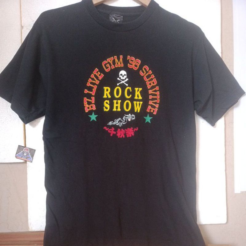 JAPANESE ROCK SHOW vintage Bz live gym official tag copyright 1998 t shirt size L SECOND ORIGINAL