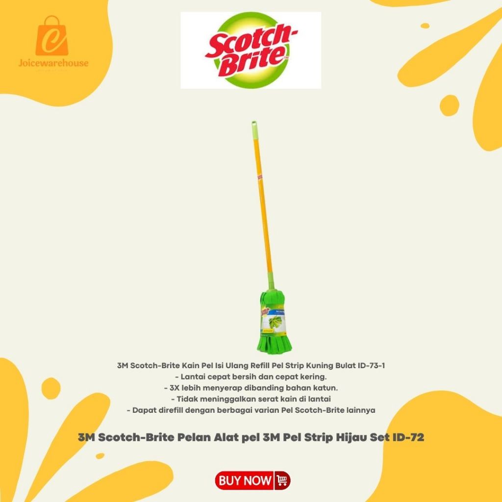 3M Scotch-Brite Pelan Alat pel 3M Pel Strip Hijau Set ID-72