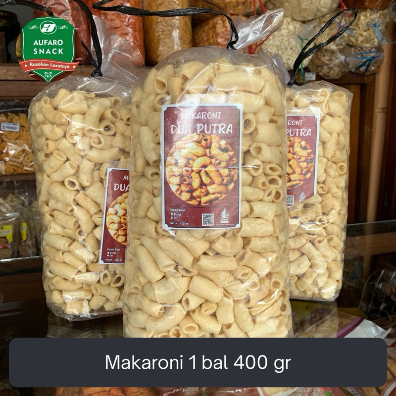 

MAKARONI DUA PUTRA 1 BAL 400 GRAM HALAL ENAK GURIH