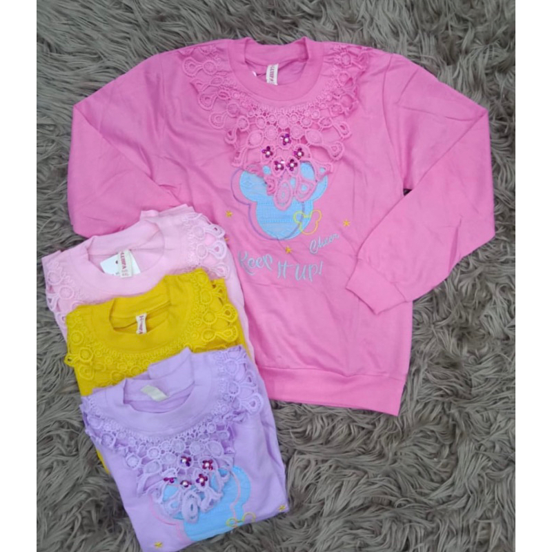 BAJU KAOS LENGAN PANJANG ANAK PEREMPUAN/ BAJU ATASAN ANAK PEREMPUAN LENGAN PANJANG