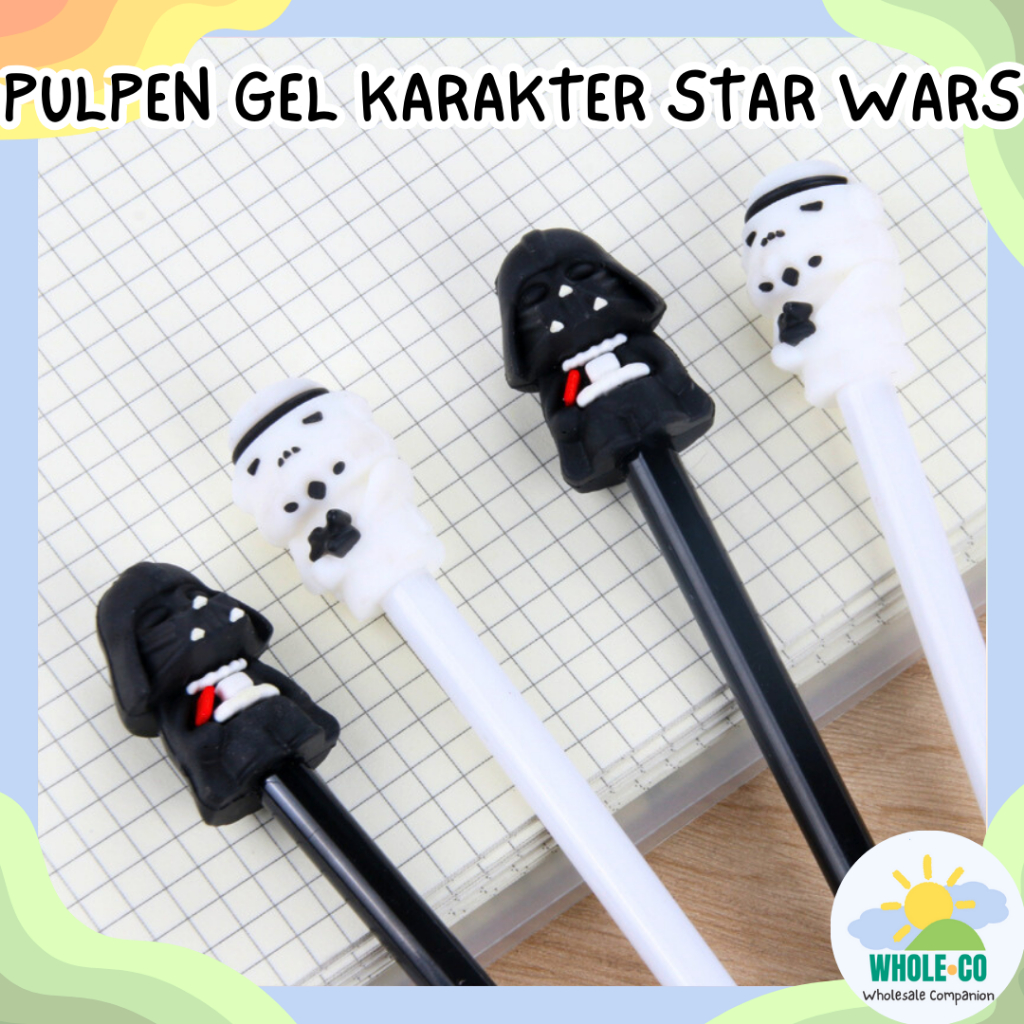 Pulpen Gel Karakter Star Wars Premium Stormtrooper Darth Vader Force Dark Side Lucu Keren Unik Termu