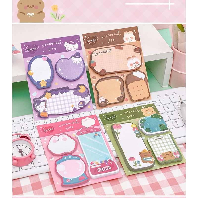 

Sticky Notes Memo Kertas Tempel Cute 3 Model #t025