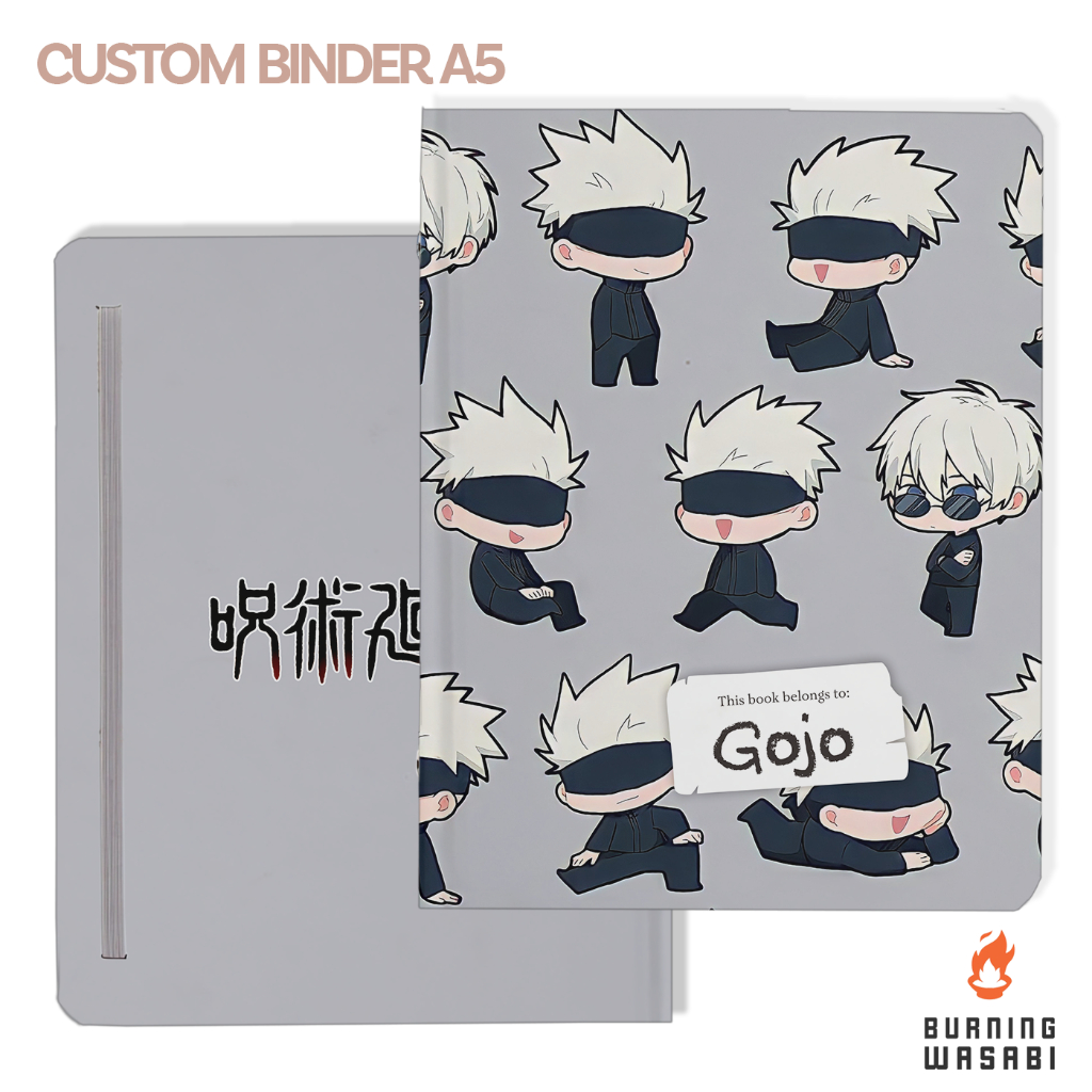 

Binder Satoru Gojo Jujutsu Kaisen Anime Manga Aesthetic A5 6 20 Ring Custom Nama Agenda