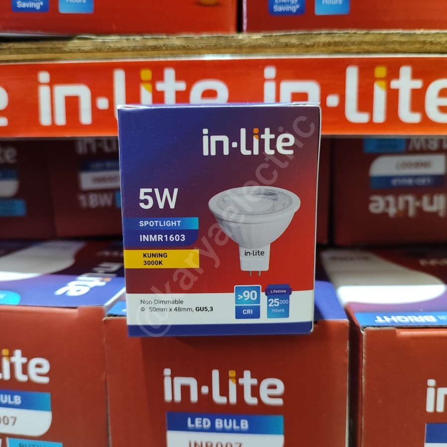 LAMPU MR16 IN-LITE INLITE LED MR 16 5WATT INMR1603 5 WATT